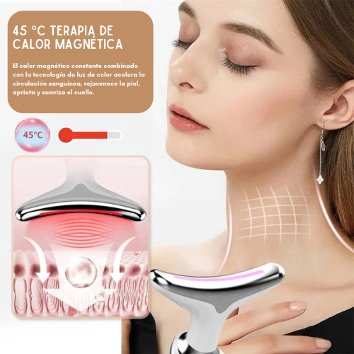 MASAJEADOR FACIAL Y  DE CUELLO ANTIARRUGAS