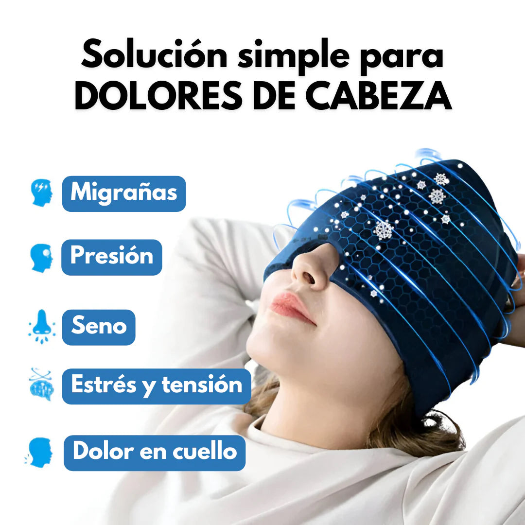 🧊 Gorro De Gel Para Dolor De Migraña - Alivio Eficaz y Natural 🌿