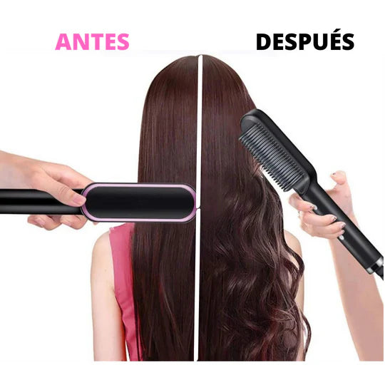 Combo Cepillos Alisador + Pinza 9mm: ¡El Combo Perfecto para un Cabello Impecable! 🌟