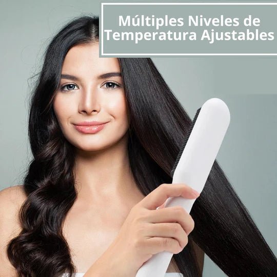 Combo Cepillos Alisador + Pinza 9mm: ¡El Combo Perfecto para un Cabello Impecable! 🌟