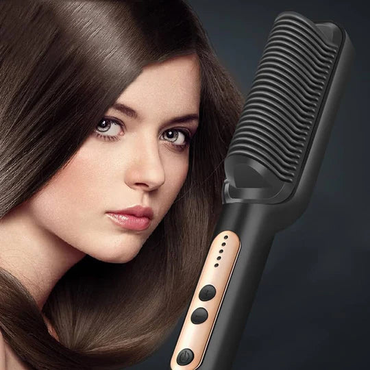 Combo Cepillos Alisador + Pinza 9mm: ¡El Combo Perfecto para un Cabello Impecable! 🌟