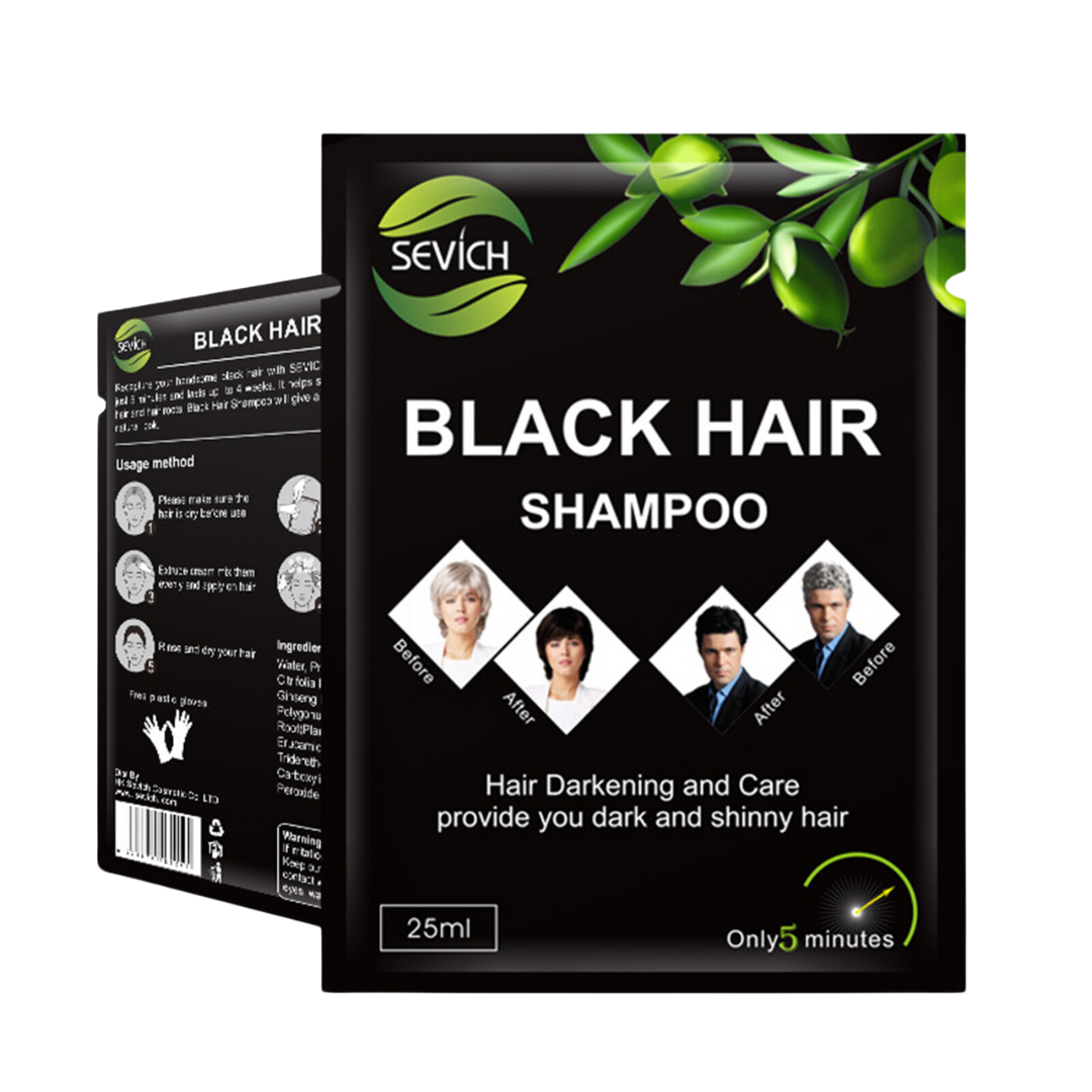 Shampoo Pinta Canas - Color Negro (10 Sobres x 25 ml)