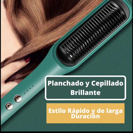 Combo Cepillos Alisador + Pinza 9mm: ¡El Combo Perfecto para un Cabello Impecable! 🌟